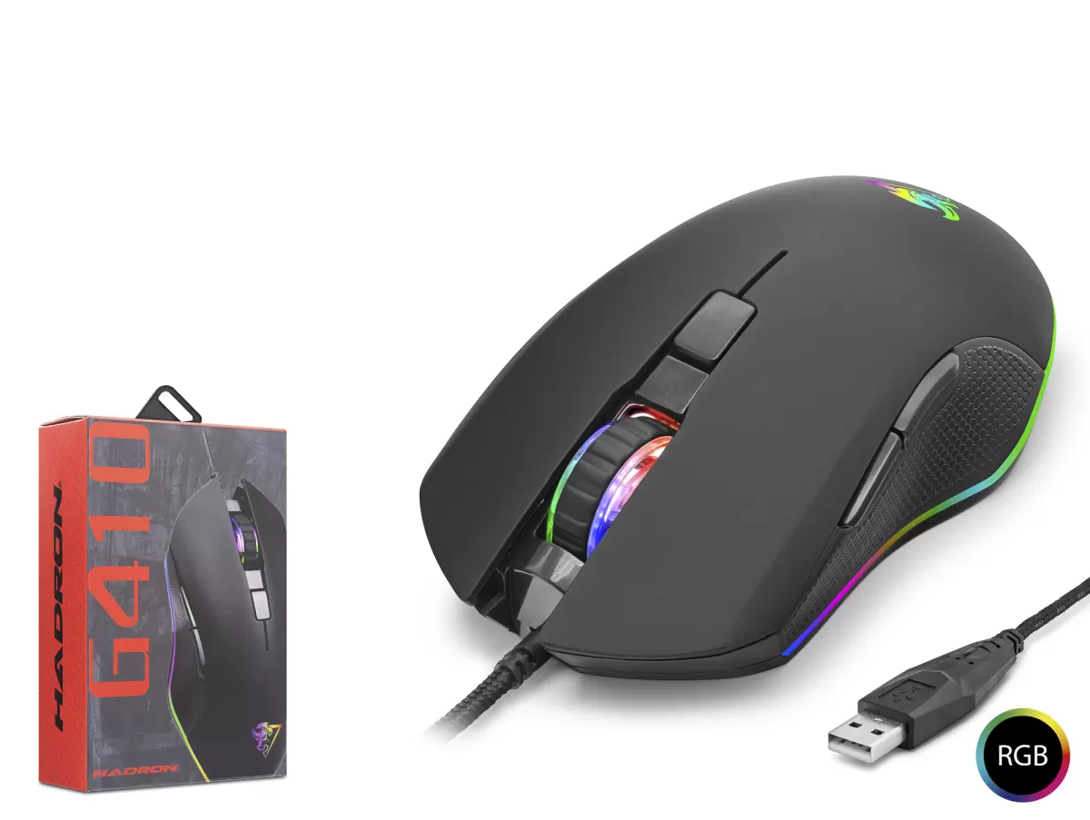HADRON G410 Gaming Mouse RGB - Siyah
