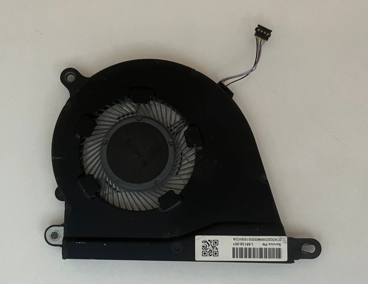 HP 14-DQ, 14-FQ, 14S-DQ, 14S-DR, 14S-FQ, 14T-DQ, 14Z-FQ, 15-DY, 15-EF, 15S-EQ, 15S-ER, 15S-EY, 15S-FQ, 15T-DY, 15Z-EF, 340S G7, L68134-001, L68136-005, ND75C07-19A18 Fan