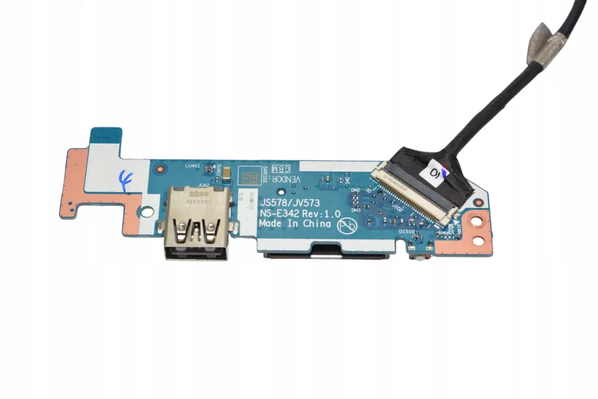 Lenovo IdeaPad 3-15IAU7 82RK 5C50S25335 82RK, JS578, JV573 USB SD Kart Okuyucu Power Button Kartı