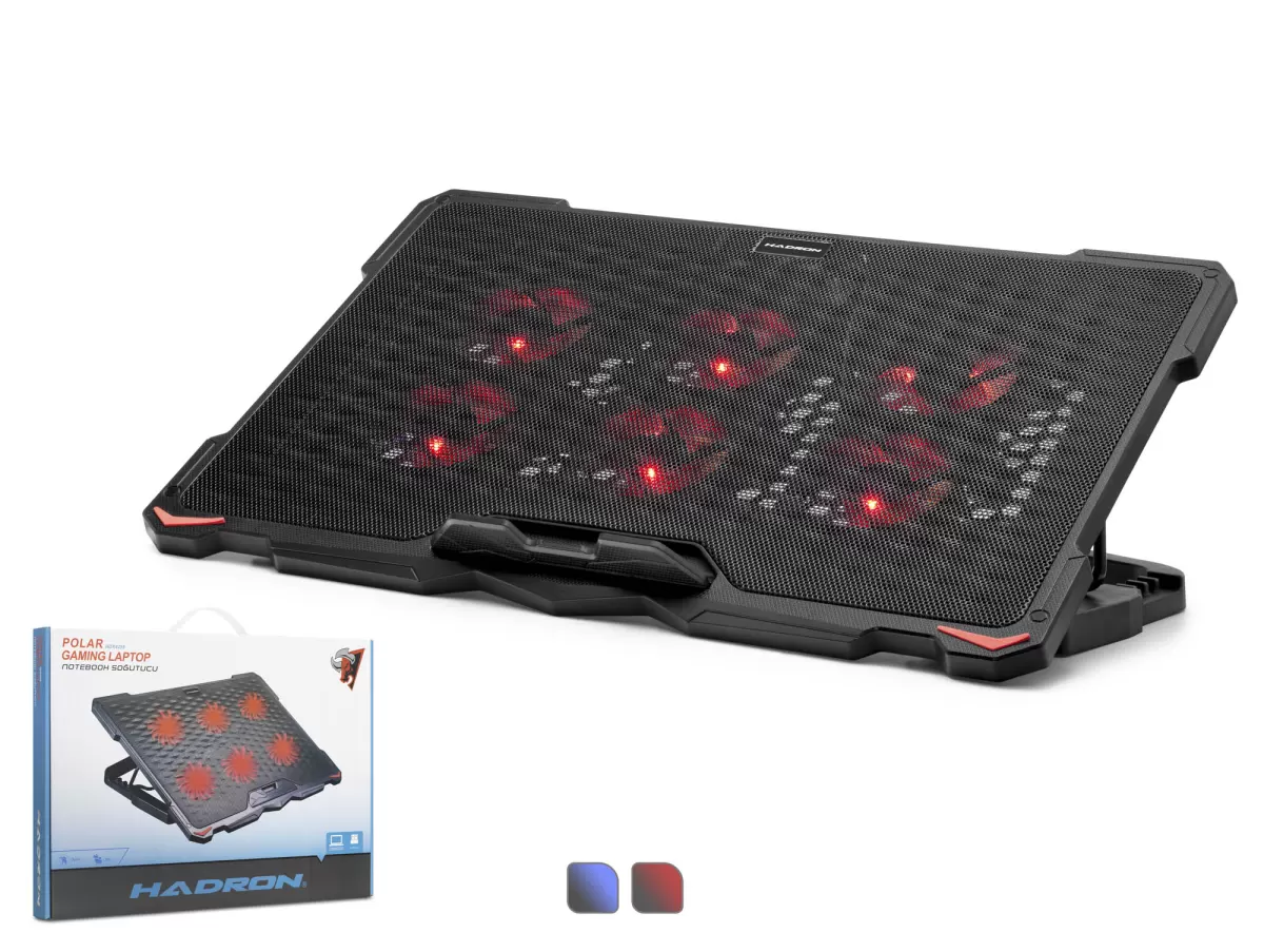 HADRON HDX4255 Laptop Soğutucu 6 Fan LED - Siyah