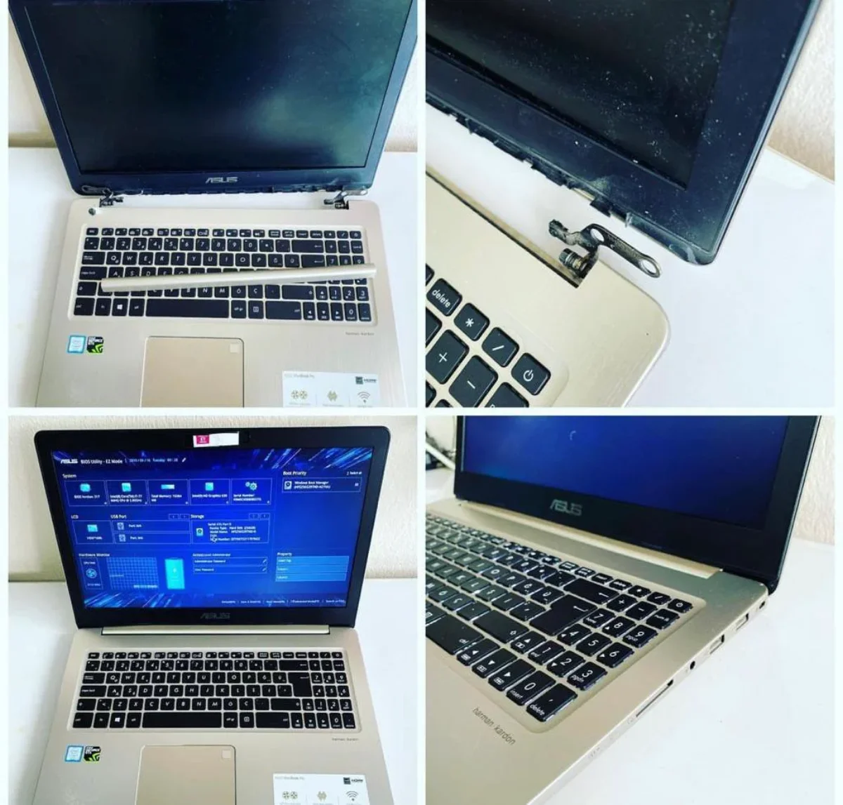 Notebook Menteşe Kasa Tamiri